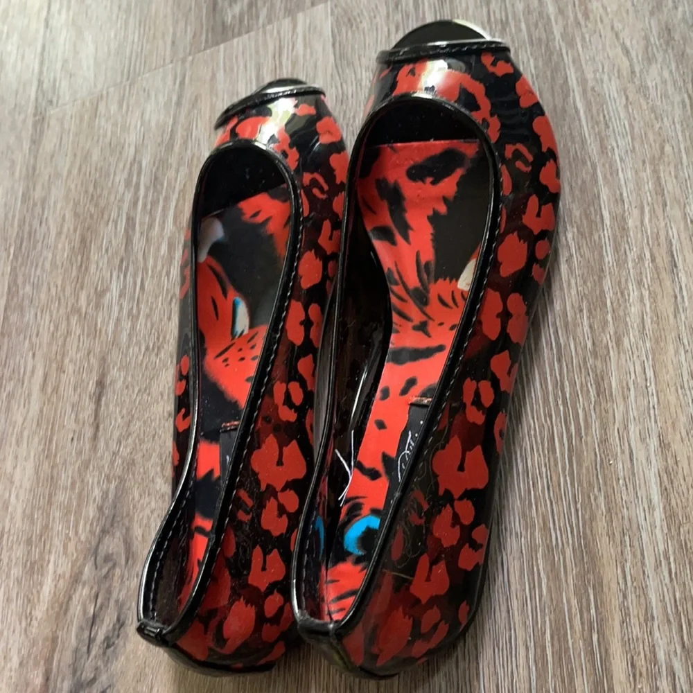 Iron Fist Girls Raw Power Peep Tow Flats Size 5
